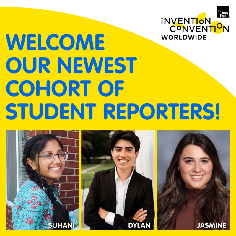 An infographic introducing the student reporters for ICW