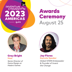 Social tile used to promote the awards ceremony and the guest speakers, Gary Bright and Jay Flores