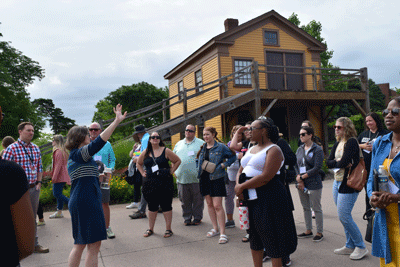 Educators touring Greenfield Village