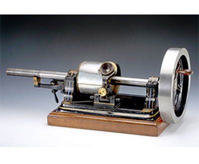 Tinfoil phonograph, as described in the text.