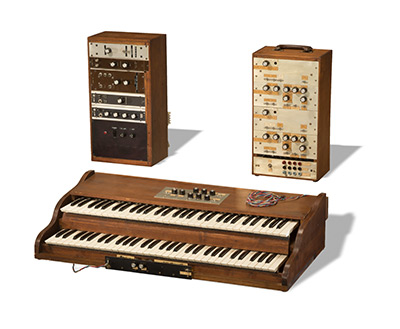 Moog Synthesizer, as described in the text.