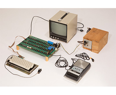 Apple 1 computer, as described in the text.